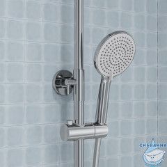 Душевая система с тропическим душем с термостатом, хром глянцевый, Kero, IDDIS, KERSB0Ti06