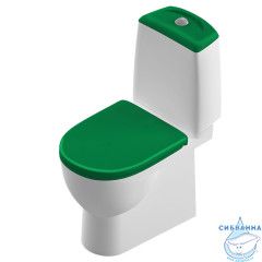 Унитаз напольный Sanita Luxe Бест Color Green (с бачком и сиденьем Soft Close (микролифт) BSTSLCC09130522