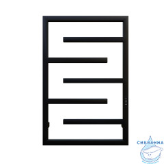 Полотенцесушитель электрический Toni Arti Canelli pulsante 7П 500x800 черный матовый