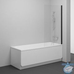 Шторка для ванны Ravak Nexty NVS1-80 профиль черный, стекло прозрачное