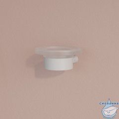 Мыльница, нержавеющая сталь, Petite, белый матовый, IDDIS, PETWTSGi42