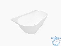 Ванна из литьевого мрамора New Line Sanitary Эдем 170х90 (с полкой без перелива)