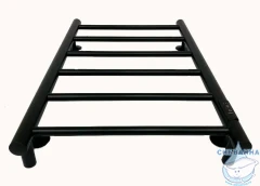 Полотенцесушитель электрический Санприз Аврора П6 40х70  (черный матовый) (подключение универсальное)