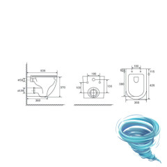 Инсталляци Calypso Beta с унитазом Calypso CS74UQ-OK c сиденьем Soft close (микролифт) B74UQ-OK-SET