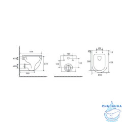 Инсталляци Calypso Beta с унитазом Calypso CS74UQ-OK c сиденьем Soft close (микролифт) B74UQ-OK-SET