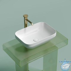  Раковина на столешницу 50 см Ceramicanova Element CN6055MW (белый матовый)