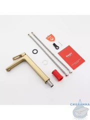 Смеситель для раковины Raglo R51.15.03 (сатин золотой)