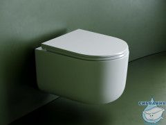 Унитаз подвесной безободковый Ceramicanova Ulma Rimless CN4006T с сиденьем быстросъемным Soft Close (микролифт)