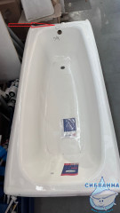 Чугунная ванна Универсал Грация 170х70 №314 без ножек (с дефектом)