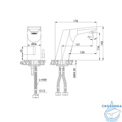 Смеситель для умывальника, сенсорный, Pulse, IDDIS, PULSBS1i86
