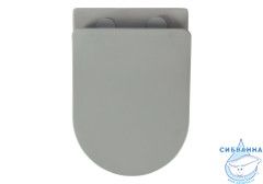 Унитаз подвесной безободковый Aquatek Европа AQ1901-MG с сиденьем Soft Close (микролифт)