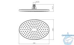  Верхний душ Lemark LM8037C 30 см