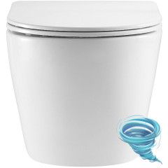 Унитаз подвесной безободковый Azario Grado AZ-0046-UQ3  с сиденьем быстросъемным Soft Close (микролифт)