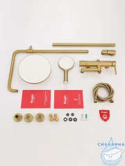 Душевая система Raglo 250 1 режим R20.24.03 (сатин золотой)