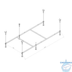 Каркас для ванны AM.PM Func 170x80