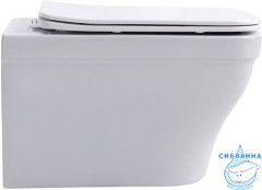 Унитаз подвесной безободковый Aquanet Elegant Rimless Elegant W LX-1163 с сиденьем Soft Close (микролифт)