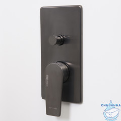 Встраиваемый смеситель для ванны Wasserkraft  Wiese 8461 (оружейная сталь)