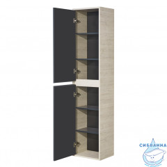  Пенал Aquaton Лофт Урбан 37 см  дуб орегон/серый графит