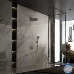 Душевая система Vincea Inspire 250 1 режим VSFW-3I21T1GM (вороненая сталь)