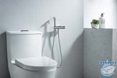 Смеситель с гигиеническим душем Aquatek Оберон AQ1027CR (хром)