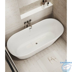 Акриловая ванна Grossman Forta GR-27021M 170X75 с каркасом (белый матовый)