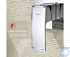 Встраиваемый смеситель Raglo R01.53 с гигиеническим душем (хром)