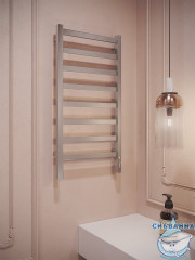 Полотенцесушитель электрический Terminus Ното П8 40х85 (с возможностью скрытого подключения, подключение справа)