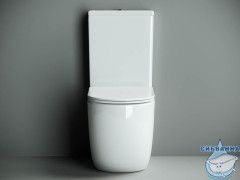 Унитаз напольный Ceramicanova Metropol Rimless CN4001 бачком и сиденьем Soft Close (микролифт)