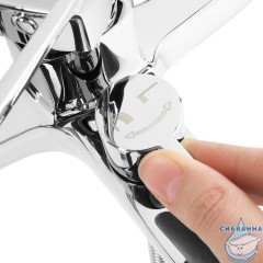 Смеситель для ванны Milardo Atlantic ATLSBC0M02 с душевым гарнитуром (хром)