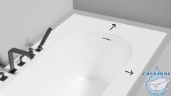 Ванна из искусственного камня LoveForm Lofo Kit 180x80 (белый матовый) (материал Solid Surface)