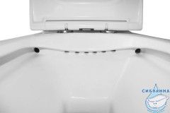 Унитаз напольный безободковый Azario Mirada  AZ-1288A с бачком и сиденьем Soft Close (микролифт)