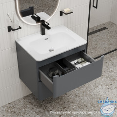 Тумба под раковину IDDIS Edifice 60 см темно-серый EDI60D0i95