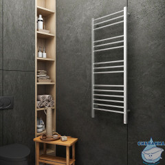 Полотенцесушитель электрический Terminus Сицилия П15 50х130 (с возможностью скрытого подключения, подключение справа) (хром)
