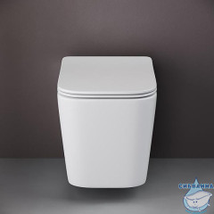 Унитаз подвесной безободковый Ceramicanova Cubic Rimless CN1806 с сиденьем быстросъемным Soft Close (микролифт)