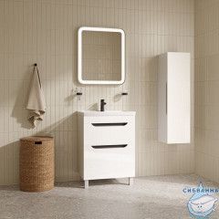 Тумба с умывальником, напольная, 60 см, белый, Ray, IDDIS, RAY60WFi95K подходит умыв. 4076000i28