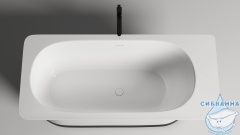  Ванна из искусственного камня Salini Нинфея 180x82 (материал S-Stone, белый матовый)