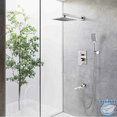 Душевая система Gappo G7199-20 300 1 режим (сатин)