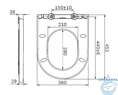 Сиденье для унитаза с микролифтом, быстросъемное AM.PM Inspire C507854WH