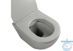 Унитаз подвесной безободковый Aquatek Европа AQ1901-MG с сиденьем Soft Close (микролифт)