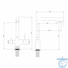 Смеситель для кухни Abber Emotion AF8814NG (никель)