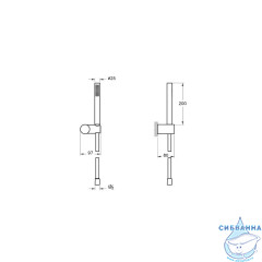 Ручной душ Vitra Origin 1 режим A4554329 (медь)