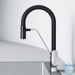 Смеситель для кухни AM.PM Like F8007802 (хром/черный)