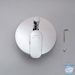 Встраиваемый смеситель для ванны Aquatek Ника AQ1846CR (2 режима) (хром)