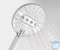 Ручной душ WasserKRAFT 3 режима A059 (хром/белый)