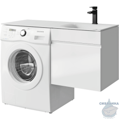 Тумба подвесная Aqwella Forma 54 белый с раковиной Фостер 115 R