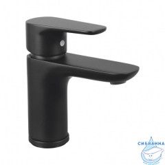 Смеситель для раковины Gross Aqua Evo Matt Black 6241297MB с (без донного клапана) (черный матовый)