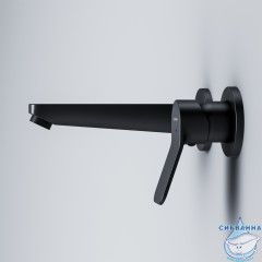 Смеситель для раковины встраиваемый Am.Pm X-Joy F85A72622 (черный матовый)