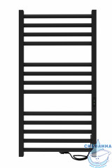 Полотенцесушитель электрический Indigo Attic Romb (с таймером) 50х100 черный муар  (с возможностью скрытого подключения, подключение R/L)