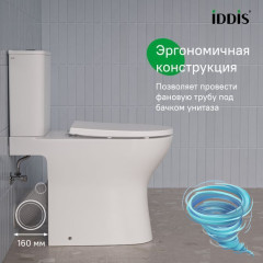 Унитаз напольный со смывом торнадо Iddis Zodiacс бачком и сиденьем Soft Close (микролифт) ZODRDSEi24