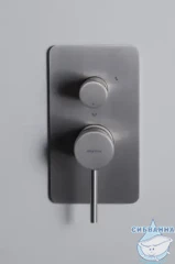 Встраиваемый смеситель для ванны Allen Brau Priority 296350 (никель)